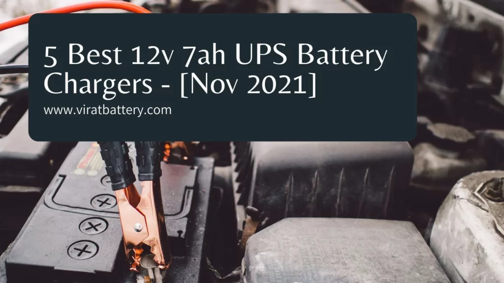 Best UPS battery chargers for 12v 7ah batteries